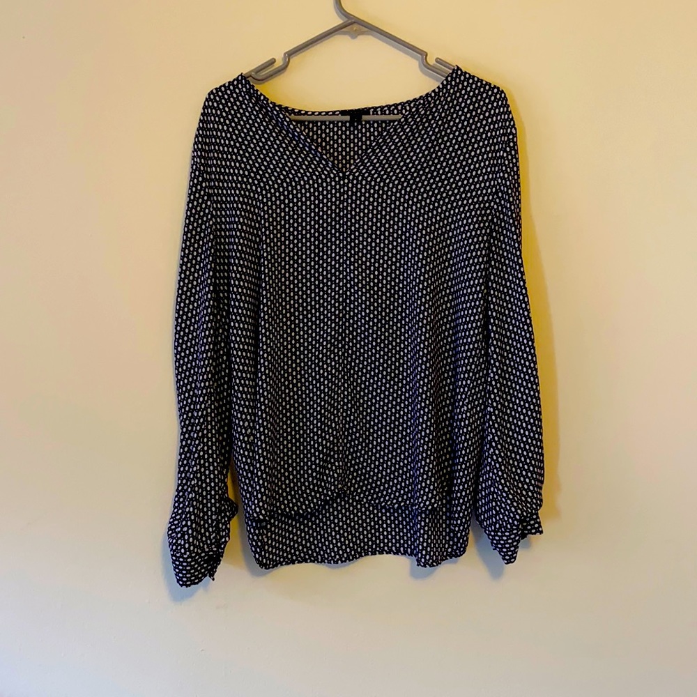 Ann Taylor Factory Long Sleeve Blouse Size M